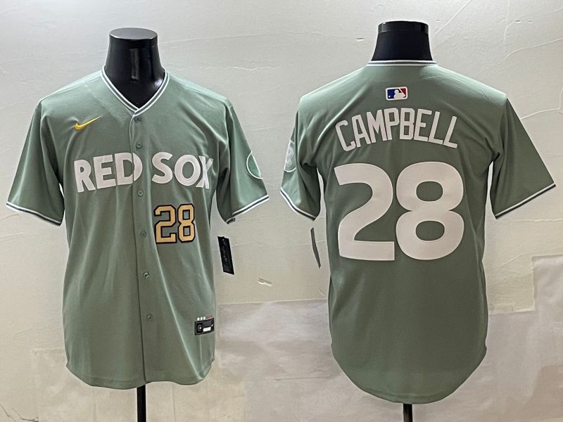 Men Boston Red Sox #28 Campbell Green Joint Name Nike 2025 MLB Jersey style 4254->boston red sox->MLB Jersey